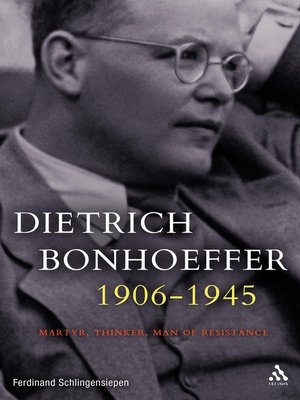 cover image of Dietrich Bonhoeffer 1906-1945